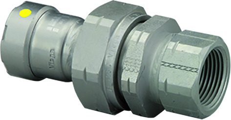 25651 Viega MegaPressG union Smart Connect technology Carbon steel, 1/2 ...