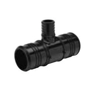 (Crimp) QickSert Polymer Tee - 1-1/4-Inch Barb x 1-1/4-Inch Barb x 3/4-Inch Barb (Crimp) QickSert Polymer Tee - 1-1/4-Inch Barb x 1-1/4-Inch Barb x 3/4-Inch Barb