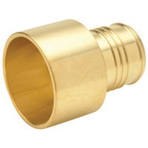 (Crimp) Brass Sweat Adapter - 2-Inch Female Sweat x 2-Inch Barb (Crimp) Brass Sweat Adapter - 2-Inch Female Sweat x 2-Inch Barb